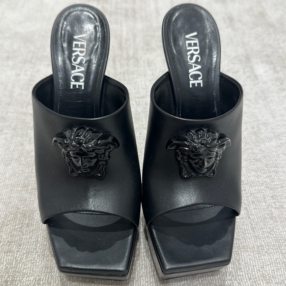 Versace La Medusa platform heels